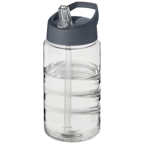 Gourde sport promotionnelle 500ml H2O Active® Translucide et Gris storm